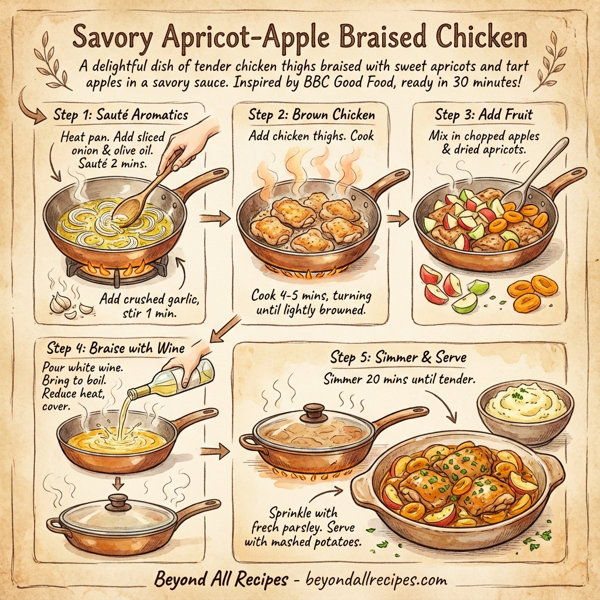 Savory Apricot-Apple Braised Chicken instructions