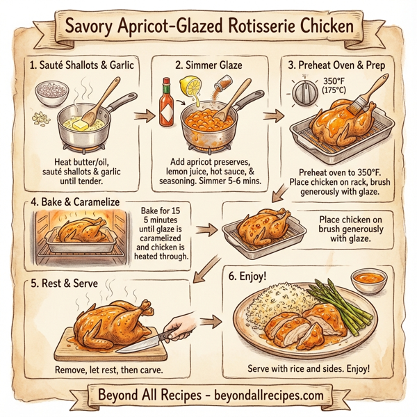 Savory Apricot-Glazed Rotisserie Chicken instructions