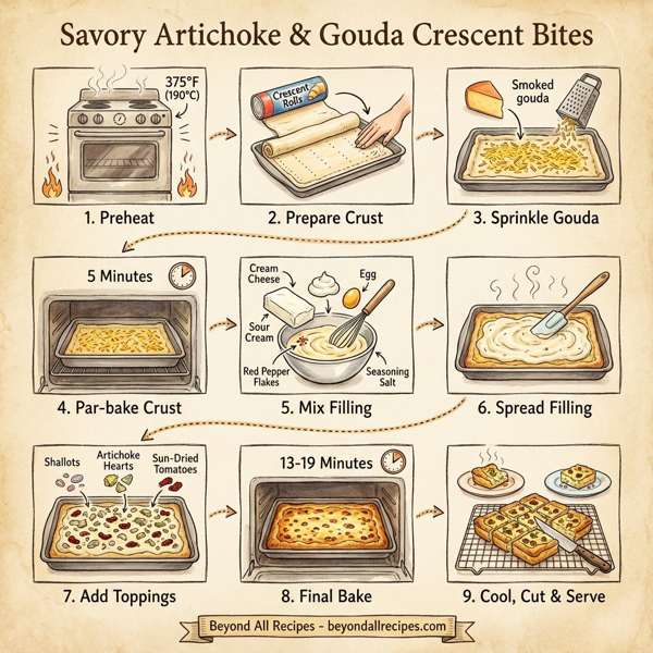 Savory Artichoke & Gouda Crescent Bites instructions