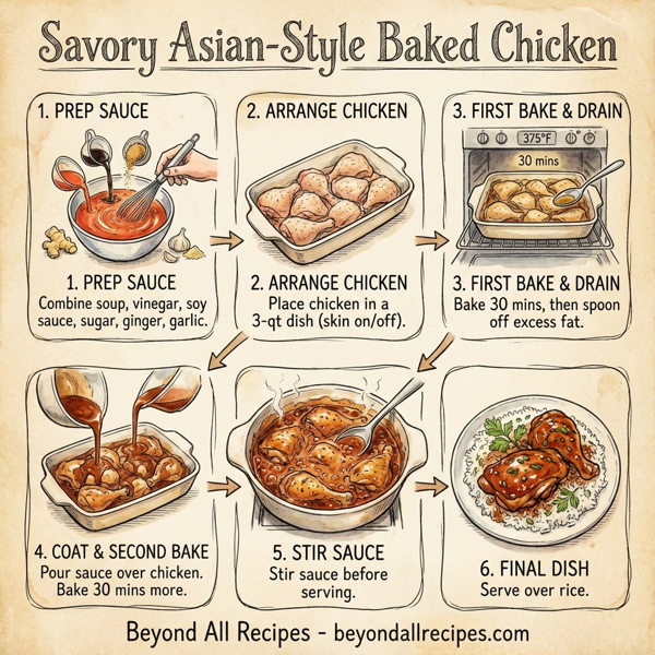 Savory Asian-Style Baked Chicken instructions