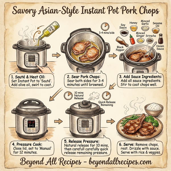 Savory Asian-Style Instant Pot Pork Chops instructions