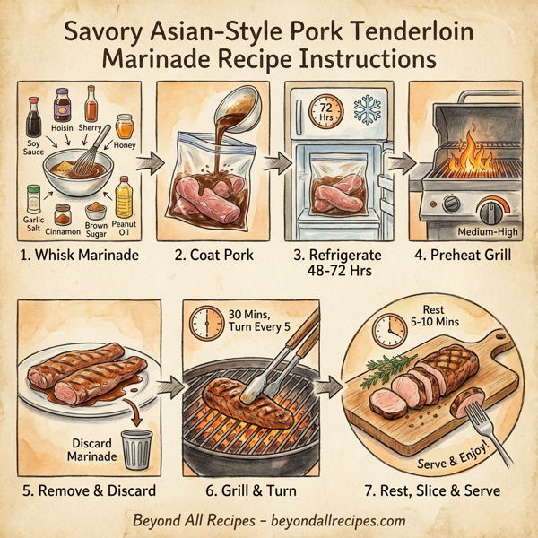 Savory Asian-Style Pork Tenderloin Marinade instructions