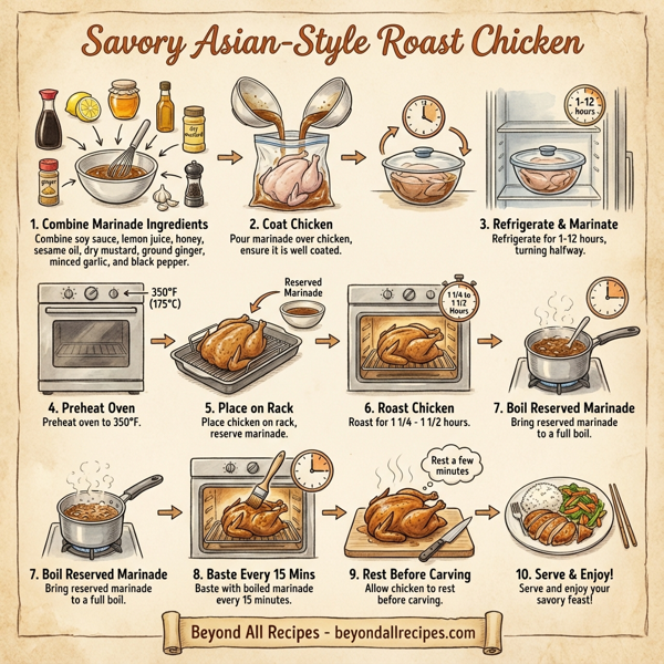 Savory Asian-Style Roast Chicken instructions