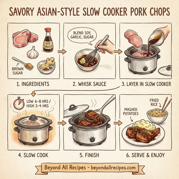 Savory Asian-Style Slow Cooker Pork Chops instructions