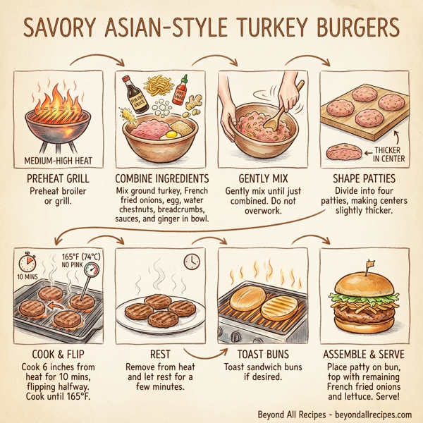 Savory Asian-Style Turkey Burgers instructions