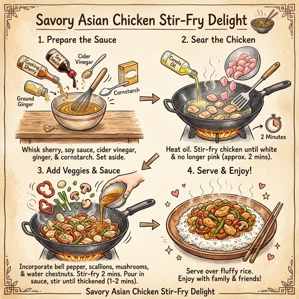 Savory Asian Chicken Stir-Fry Delight instructions