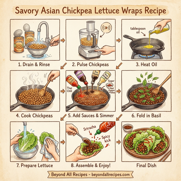 Savory Asian Chickpea Lettuce Wraps instructions