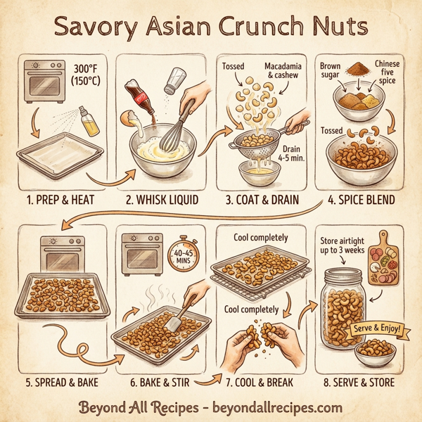 Savory Asian Crunch Nuts instructions