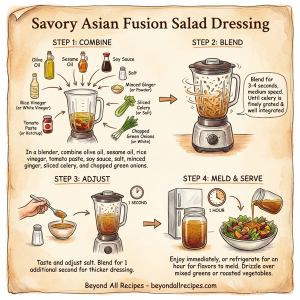 Savory Asian Fusion Salad Dressing instructions