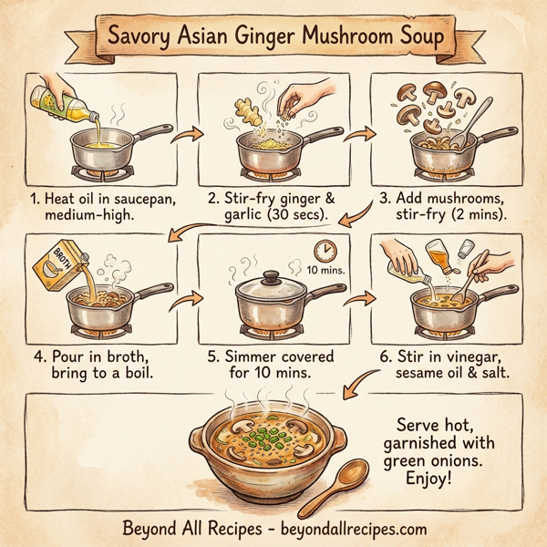 Savory Asian Ginger Mushroom Soup instructions