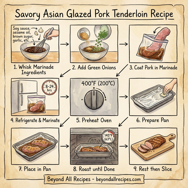Savory Asian Glazed Pork Tenderloin instructions