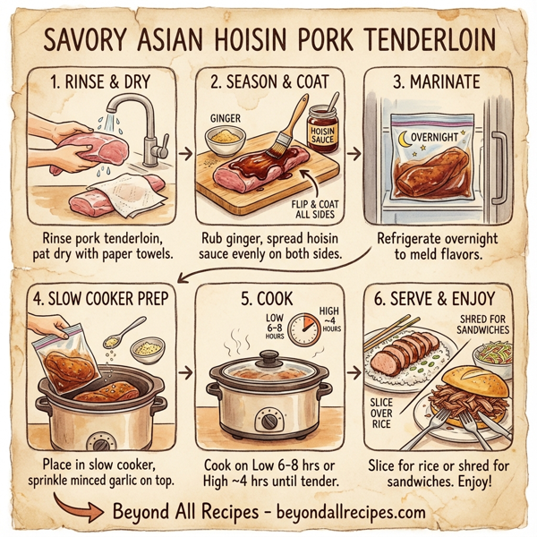 Savory Asian Hoisin Pork Tenderloin instructions