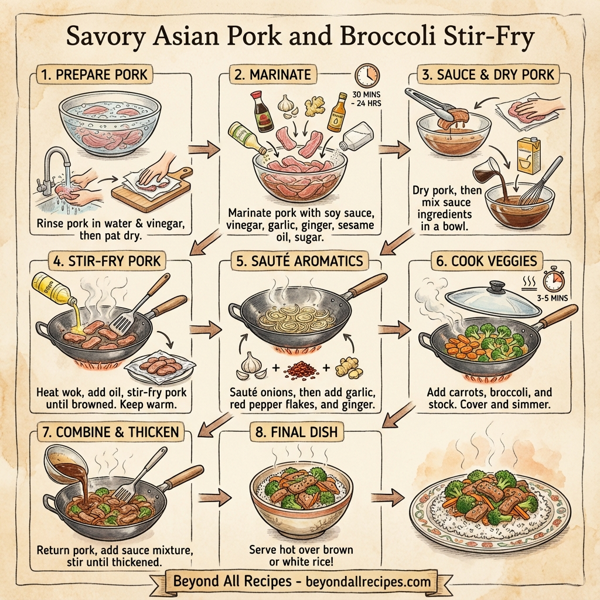 Savory Asian Pork and Broccoli Stir-Fry instructions