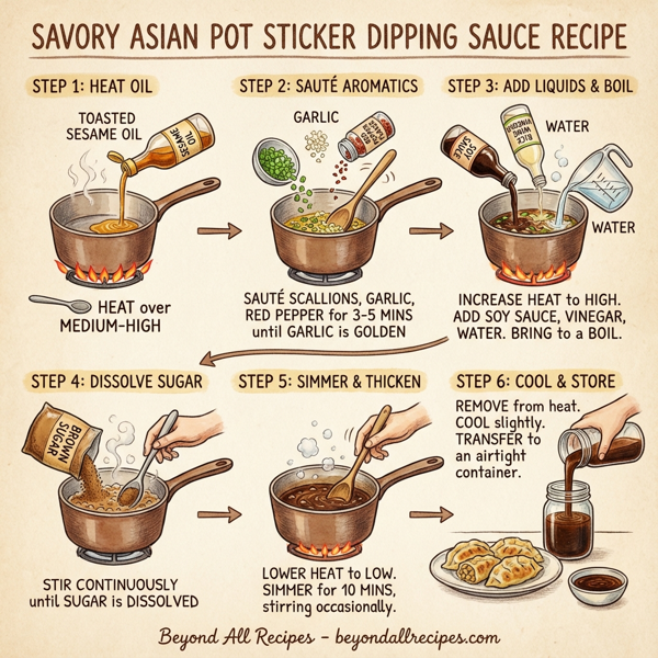 Savory Asian Pot Sticker Dipping Sauce instructions