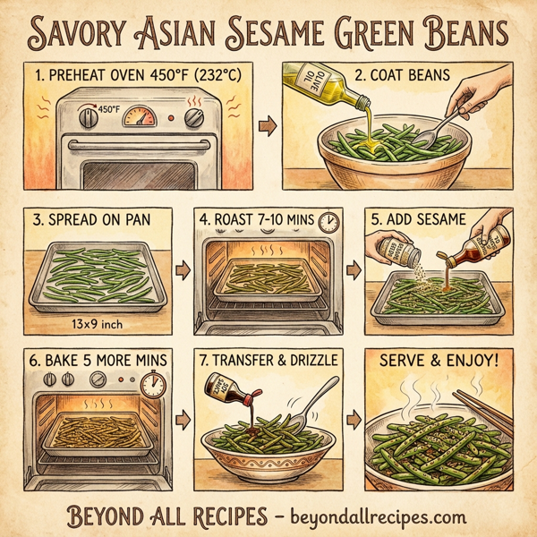 Savory Asian Sesame Green Beans instructions