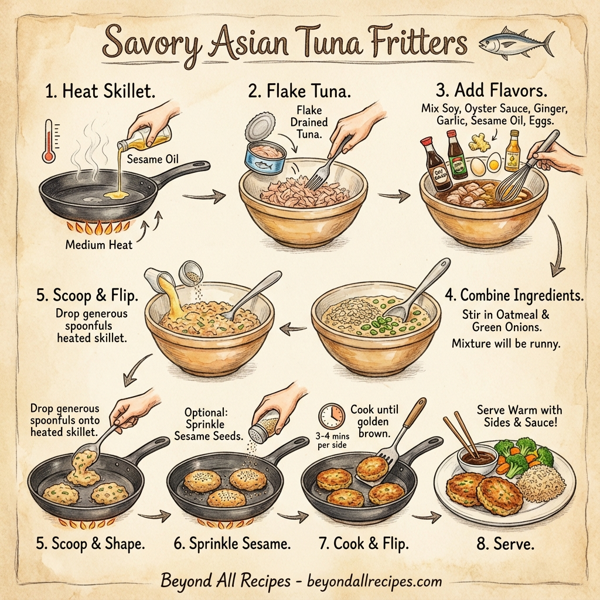 Savory Asian Tuna Fritters instructions