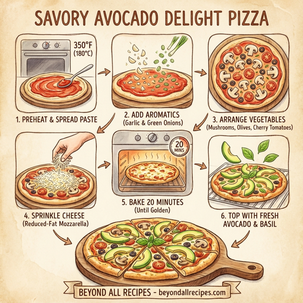 Savory Avocado Delight Pizza instructions
