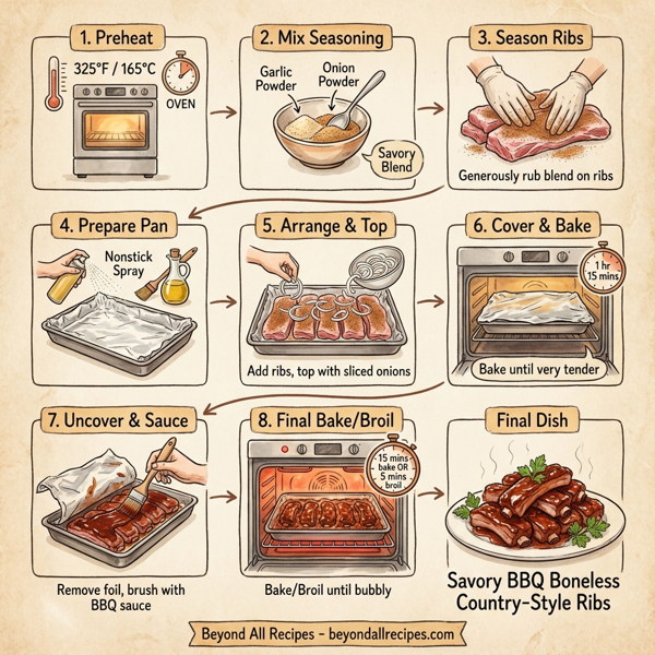 Savory BBQ Boneless Country-Style Ribs instructions