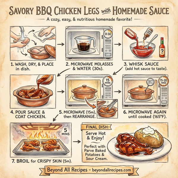 Savory BBQ Chicken Legs with Homemade Sauce instructions
