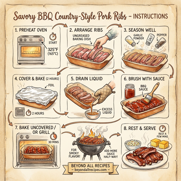 Savory BBQ Country-Style Pork Ribs instructions