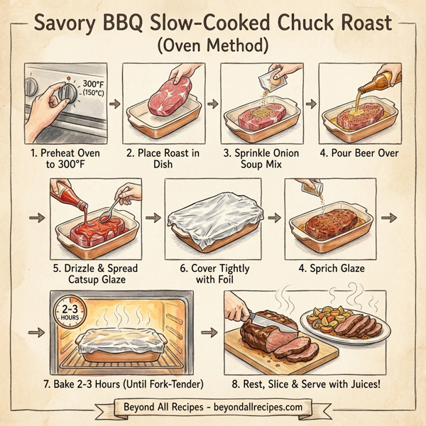 Savory BBQ Slow-Cooked Chuck Roast instructions