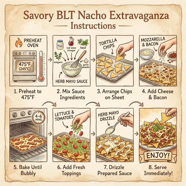 Savory BLT Nacho Extravaganza instructions