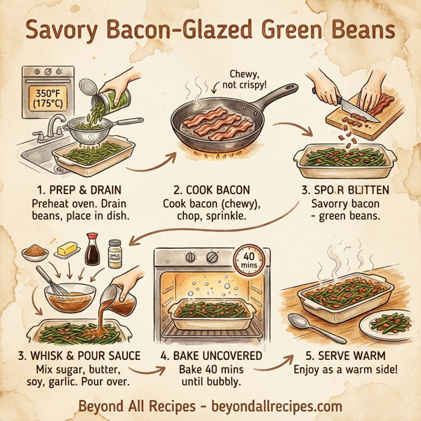 Savory Bacon-Glazed Green Beans instructions