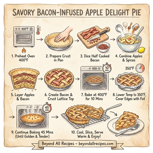 Savory Bacon-Infused Apple Delight Pie instructions