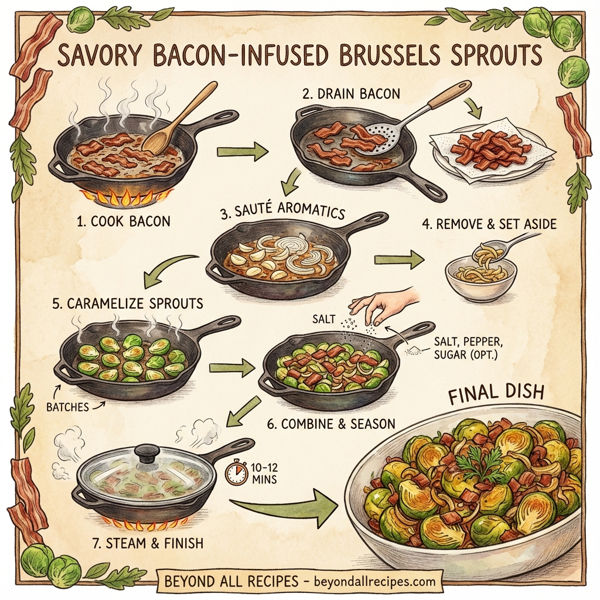 Savory Bacon-Infused Brussels Sprouts instructions