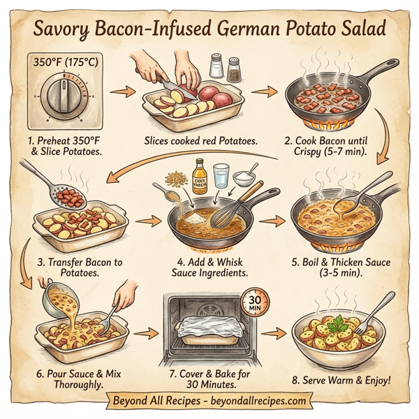 Savory Bacon-Infused German Potato Salad instructions