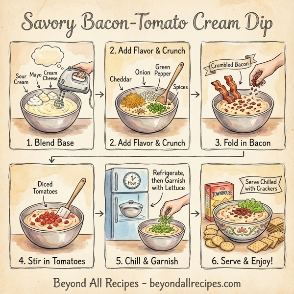 Savory Bacon-Tomato Cream Dip instructions