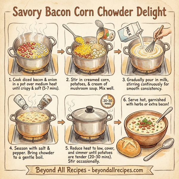 Savory Bacon Corn Chowder Delight instructions