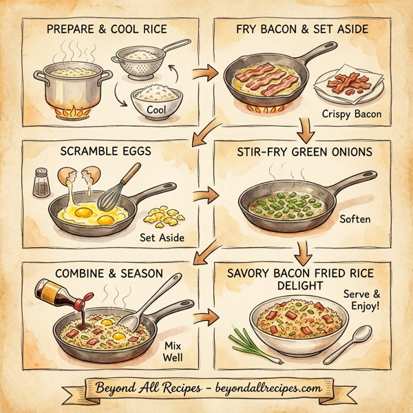 Savory Bacon Fried Rice Delight instructions