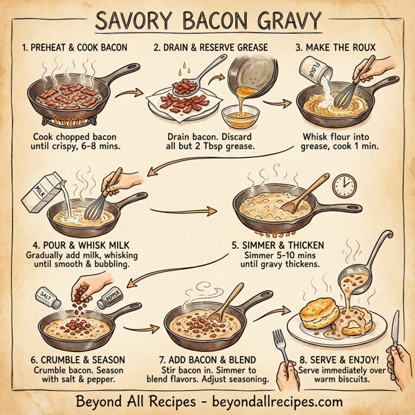 Savory Bacon Gravy instructions