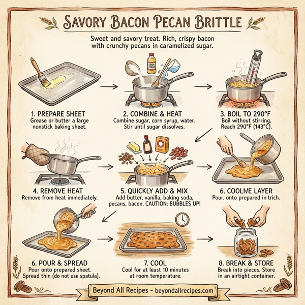 Savory Bacon Pecan Brittle instructions