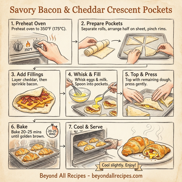Savory Bacon & Cheddar Crescent Pockets instructions