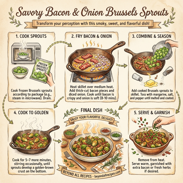 Savory Bacon & Onion Brussels Sprouts instructions