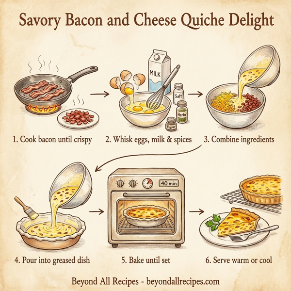 Savory Bacon and Cheese Quiche Delight instructions
