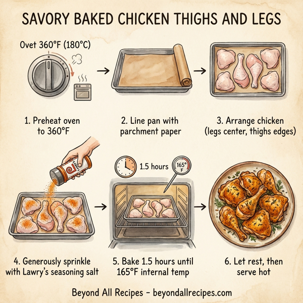 Savory Baked Chicken Thighs and Legs instructions