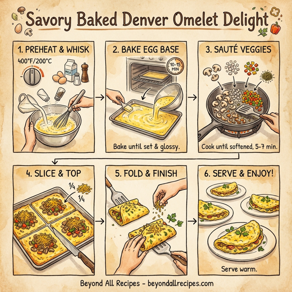 Savory Baked Denver Omelet Delight instructions