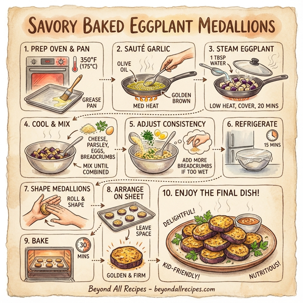 Savory Baked Eggplant Medallions instructions