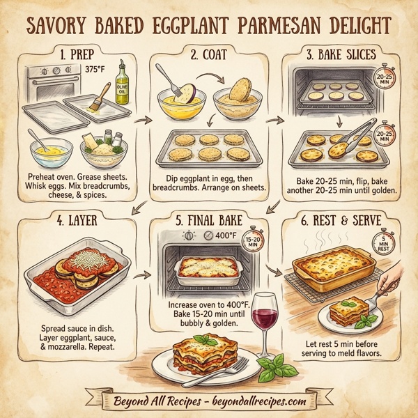 Savory Baked Eggplant Parmesan Delight instructions