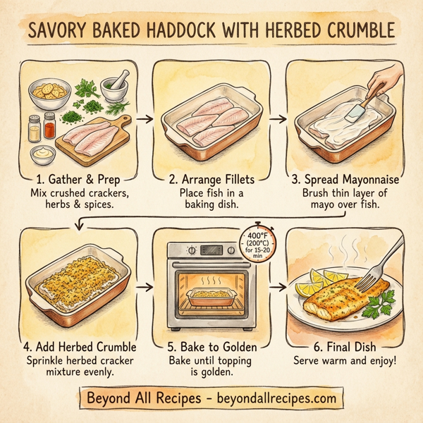 Savory Baked Haddock with Herbed Crumble instructions