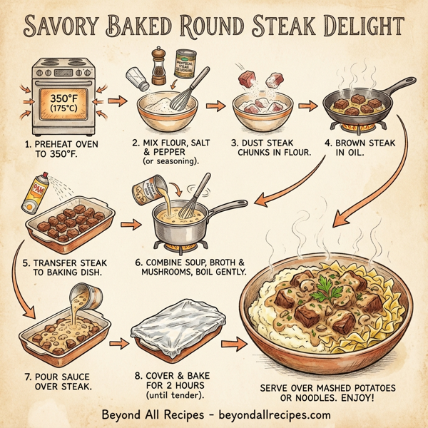 Savory Baked Round Steak Delight instructions