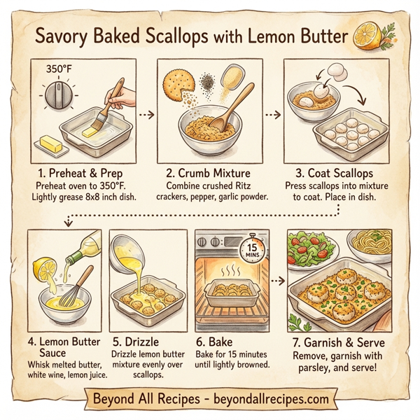 Savory Baked Scallops with Lemon Butter instructions