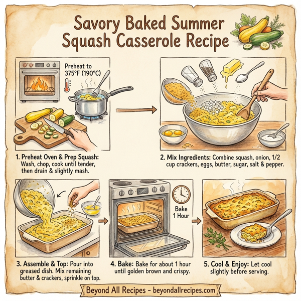 Savory Baked Summer Squash Casserole instructions