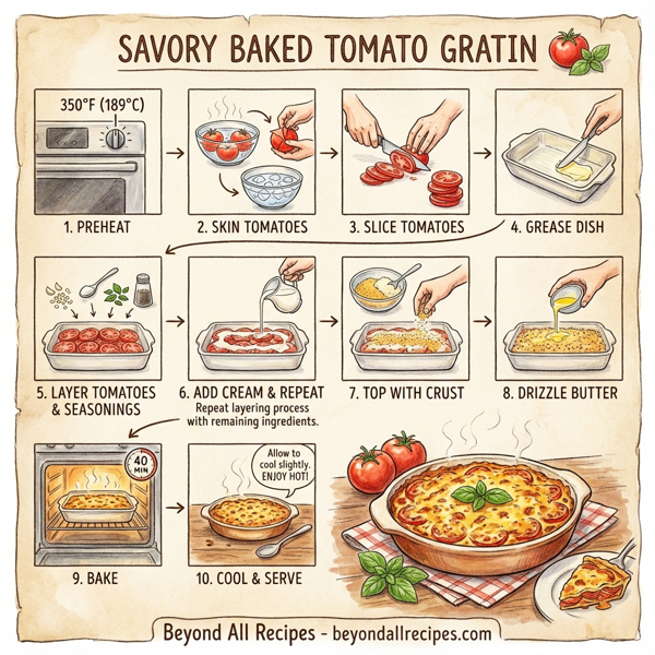 Savory Baked Tomato Gratin instructions