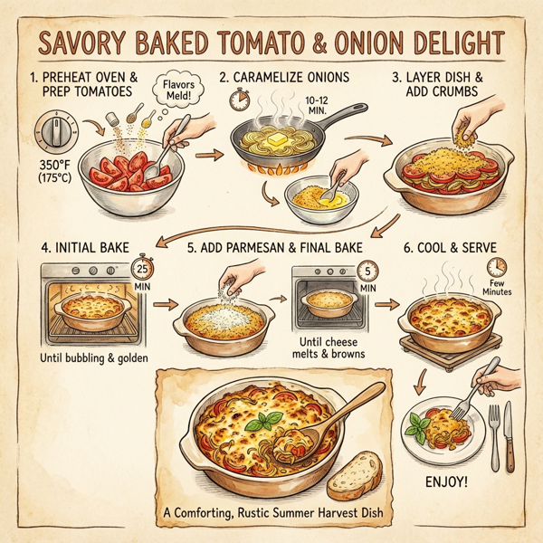 Savory Baked Tomato and Onion Delight instructions