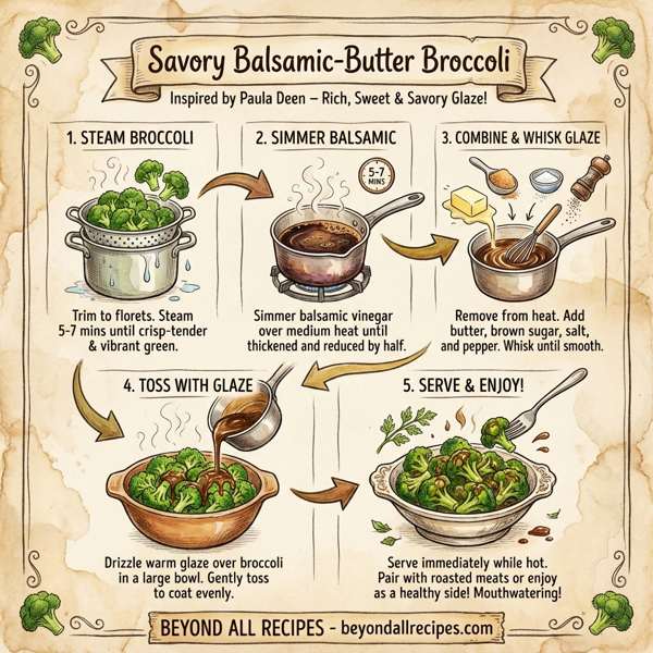 Savory Balsamic-Butter Broccoli instructions