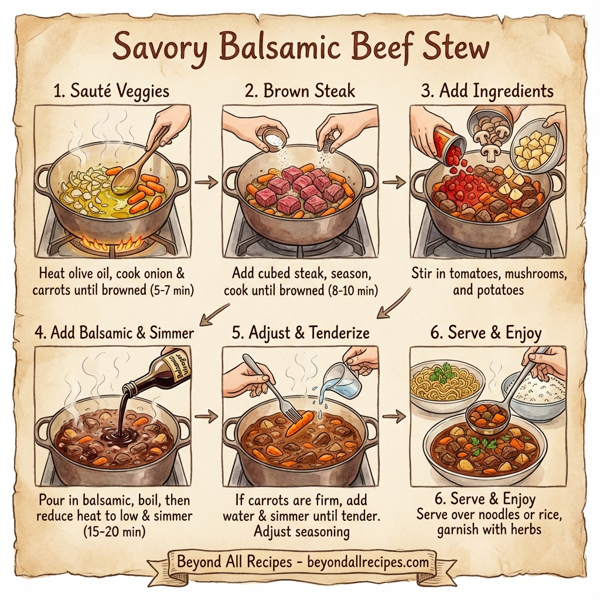 Savory Balsamic Beef Stew instructions